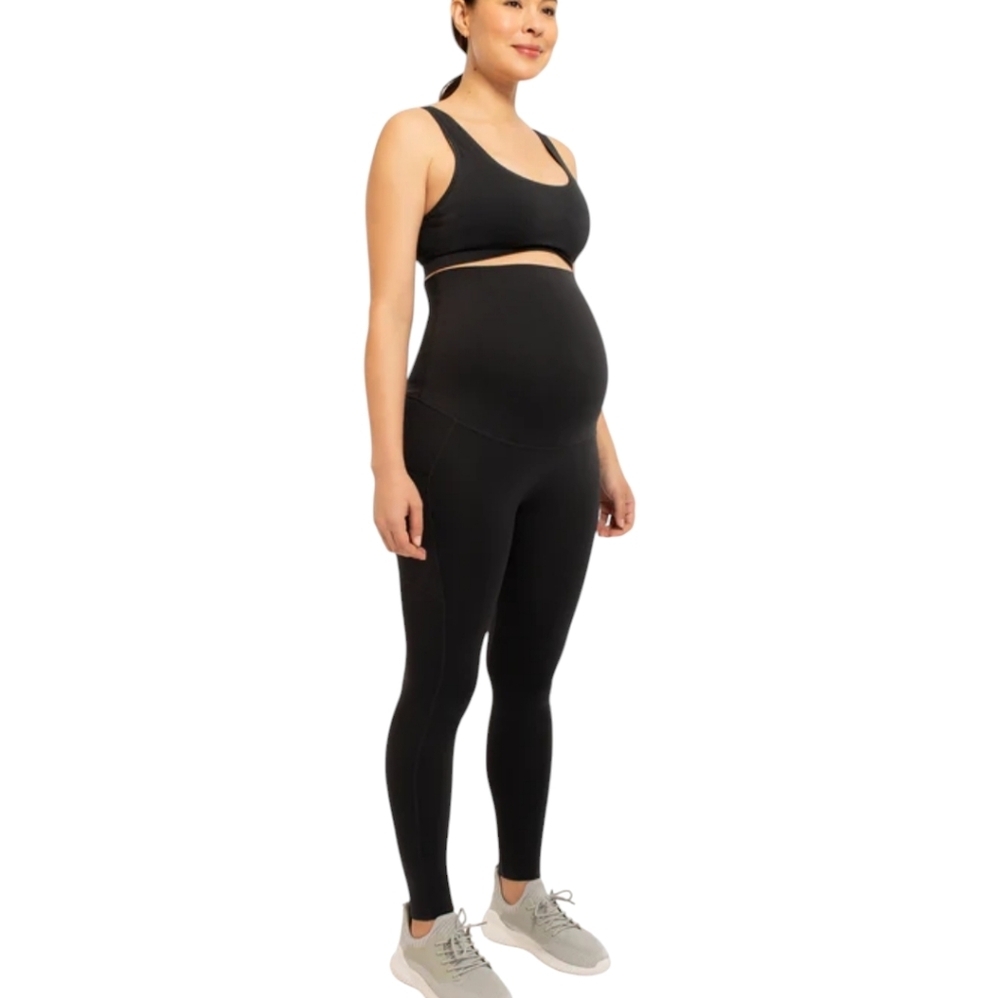 2 Destination Maternity Seamless Maternity Active Black Leggings Comfort… - Picture 7 of 8